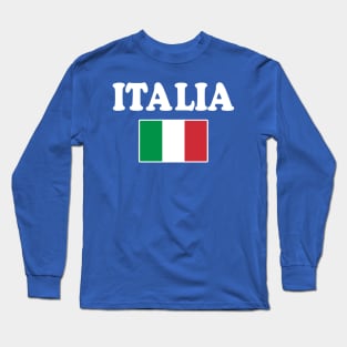 Italia Flag Italian Italy Italiano Long Sleeve T-Shirt